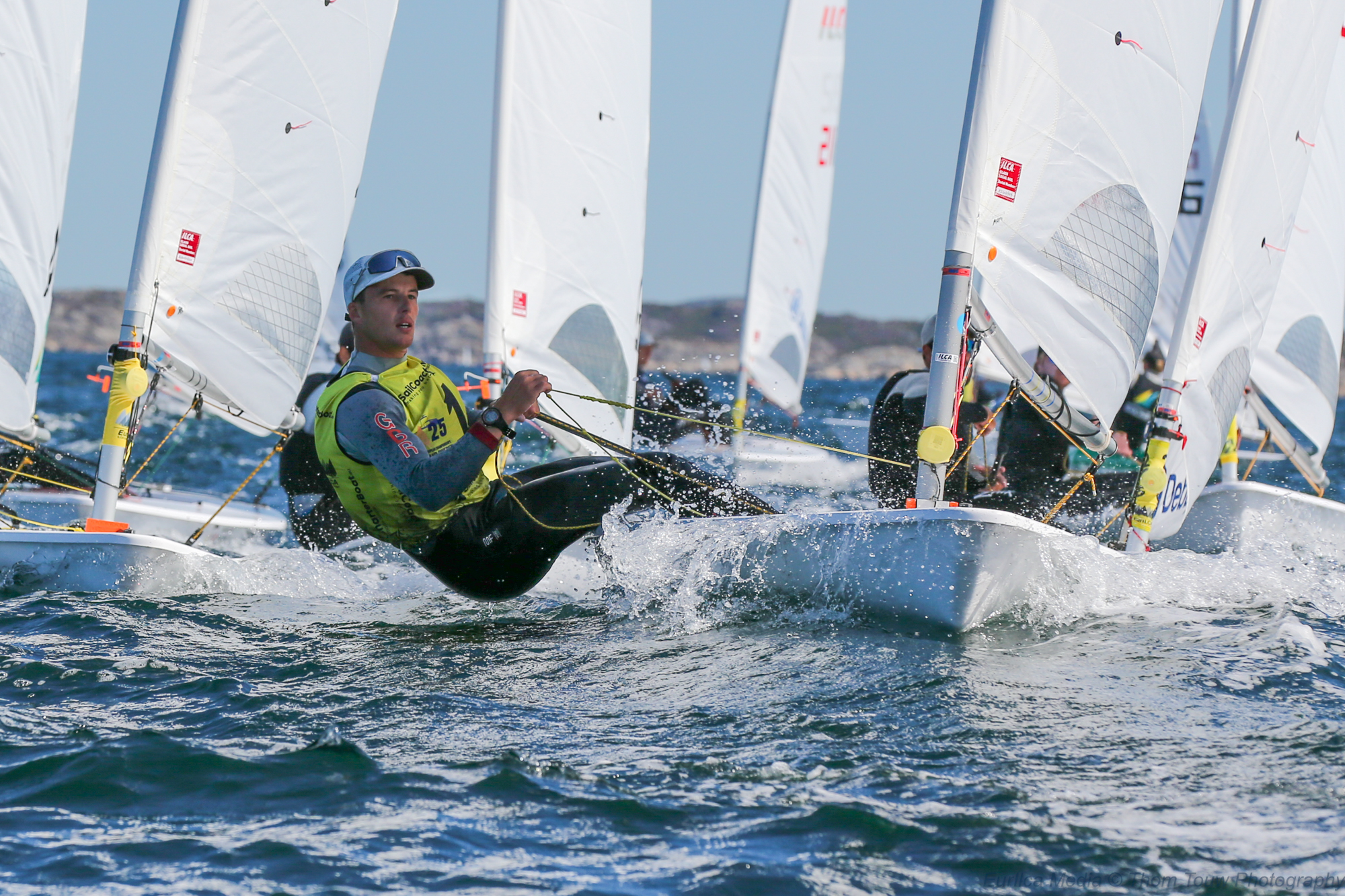 Micky Beckett in ILCA 7 Europeans action