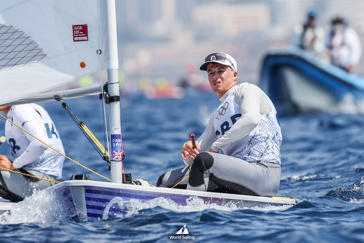 Micky Beckett goes into the men's dinghy medal race in fourth. © World Sailing