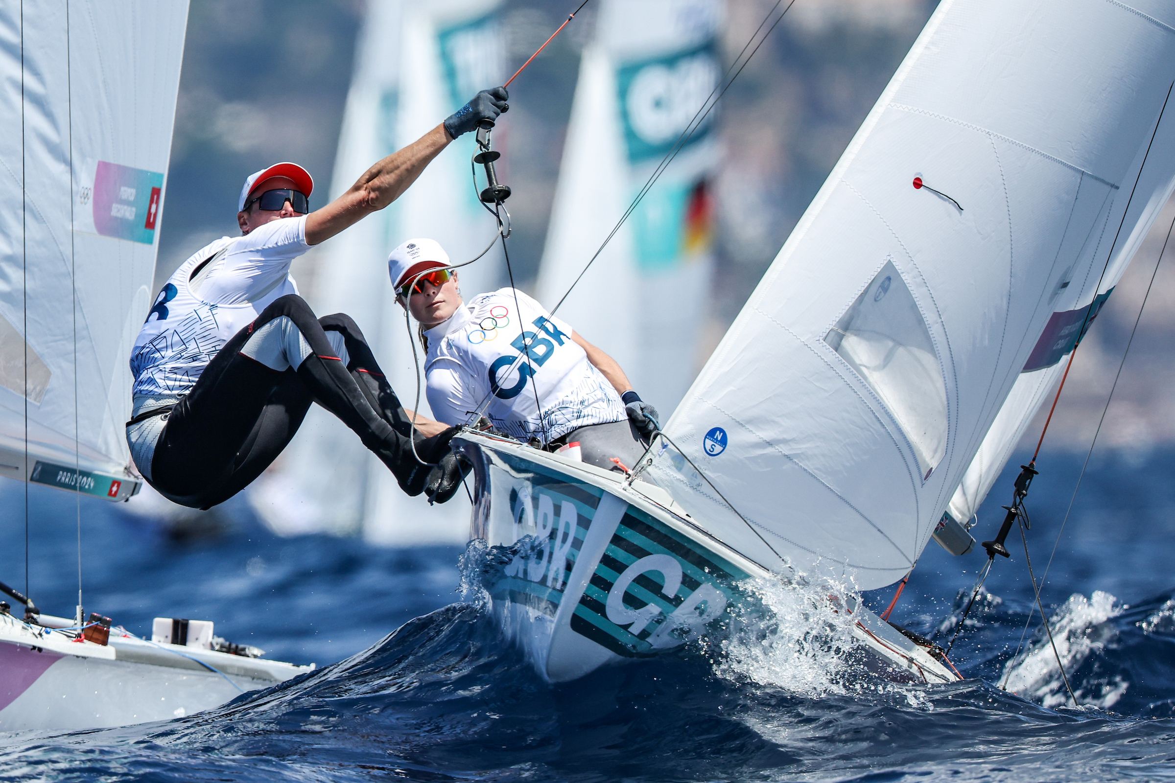 Vita Heathcote and Chris Grube in action. © World Sailing