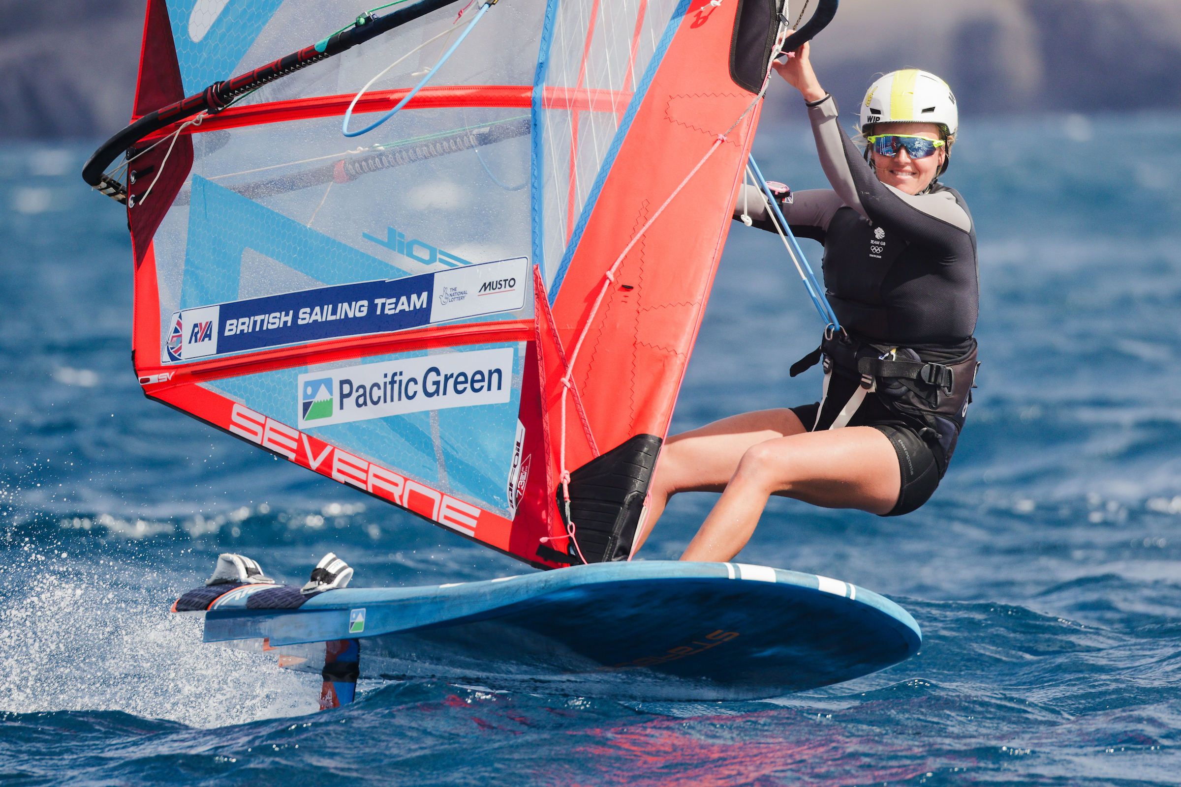 Emma Wilson all smiles on her return to competition. © Sailing Energy