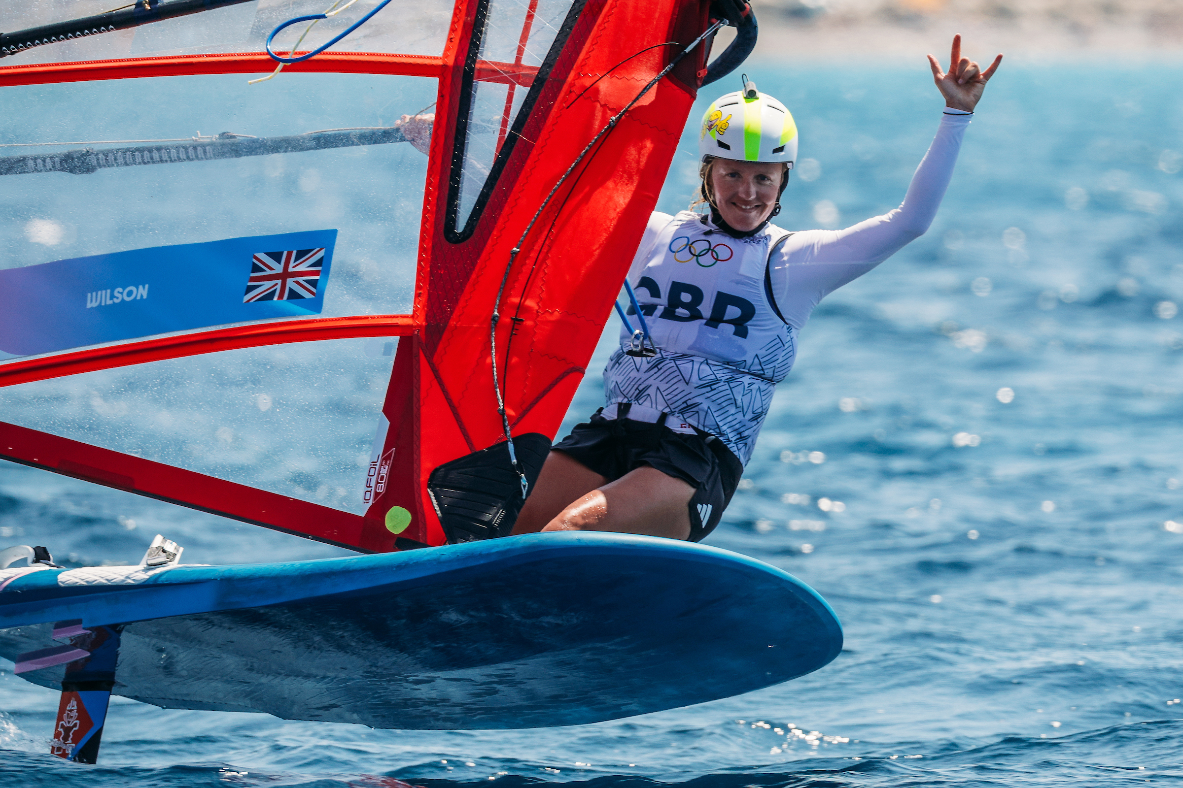 Emma Wilson wins the opening iQFOiL race of Paris 2024. © iQFOiL Class / Sailing Energy